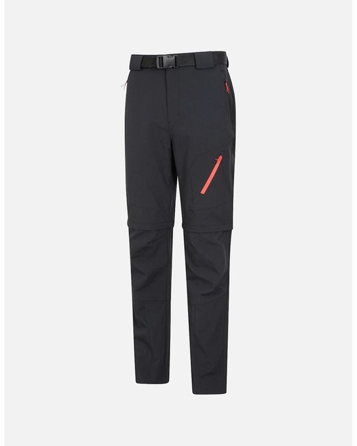 Mountain Warehouse Blue Forest Convertible Hiking Trousers for men