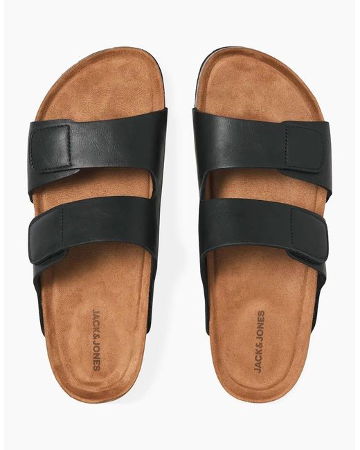 Jack & Jones Black Jfwbrunswick Strap Sandal for men