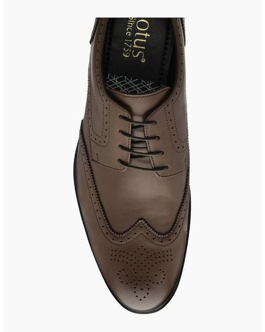 Lotus Brown Skipton Brogues for men