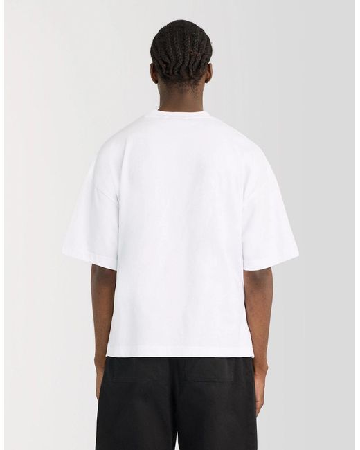 Lyle & Scott White Boxy Cotton T-Shirt for men