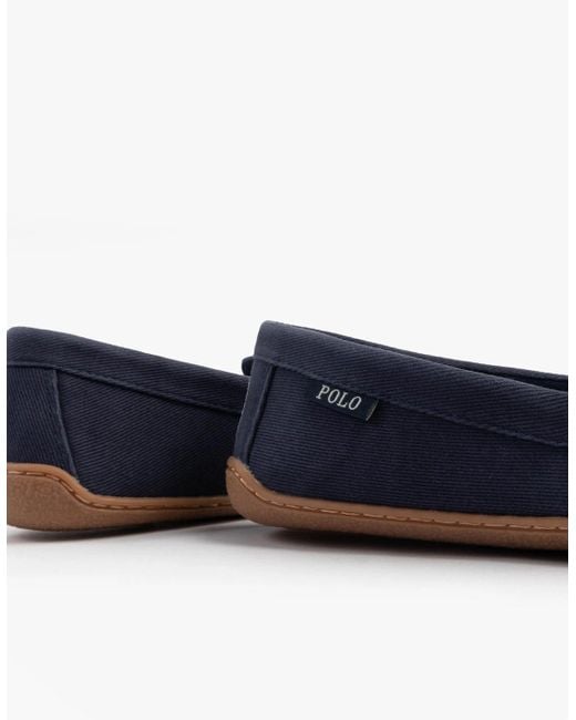 Polo Ralph Lauren Blue Brenan Slippers/Paper for men