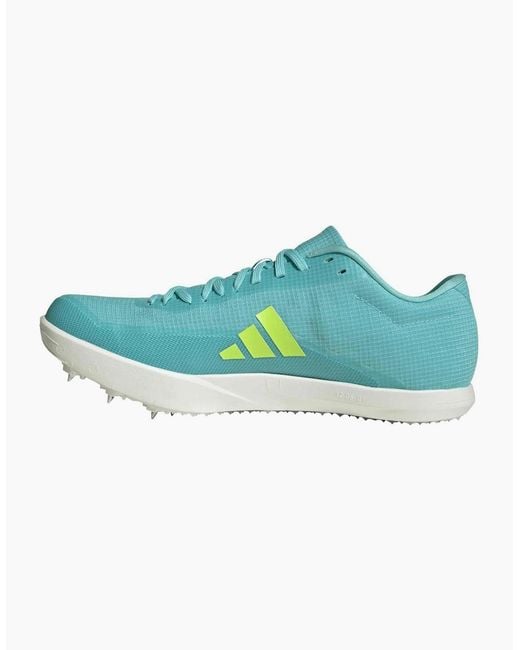 Adidas Blue Adizero Lj Running Lace Up Road Sneakers for men