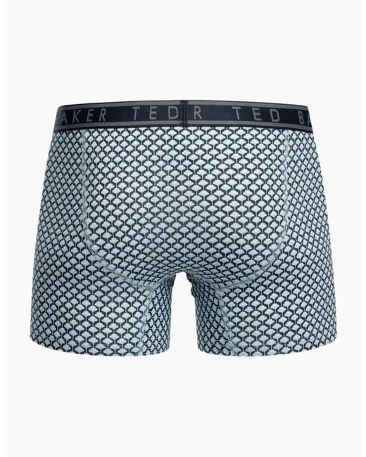 Ted Baker Blue 3-Pack Palms Print Boxer Briefs for men