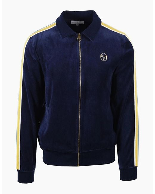 Sergio Tacchini Blue Monte Track Top Maritime/Mango Mint for men