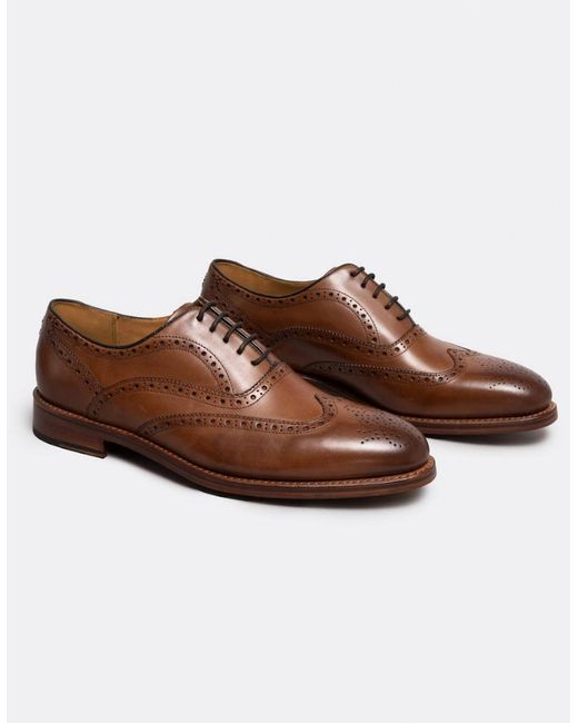 Oliver Sweeney Brown Aldeburgh Leather Brogue for men