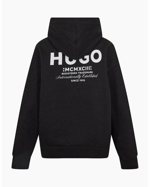 Boss Blue Over The Head Hoodie for men