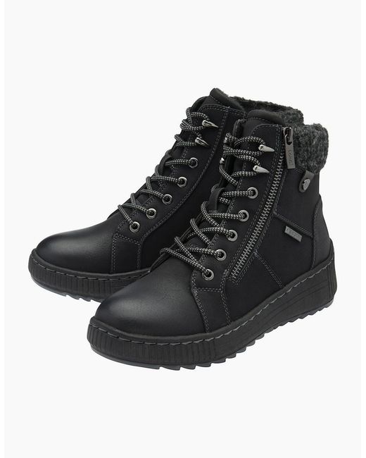 Lotus Black Penrithe Ankle Boots