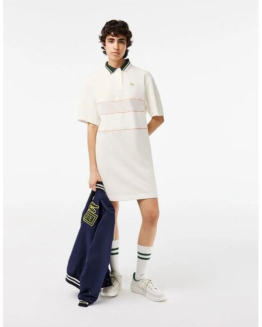 Lacoste White French Made Polo Dress