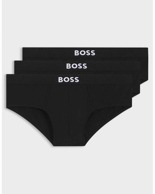 Boss Black Boss Three-Pack Low-Rise Briefs for men