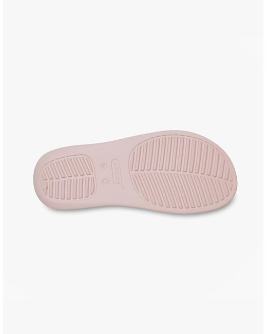 CROCSTM Pink Getaway Triangle Flip Flip-Flops Quartz