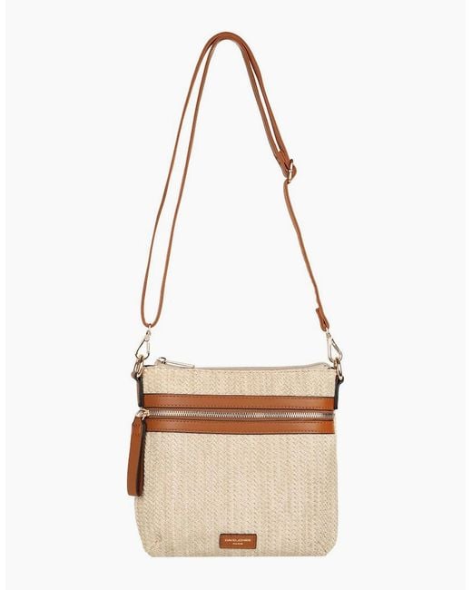 David Jones White Popsicle Messenger Bag