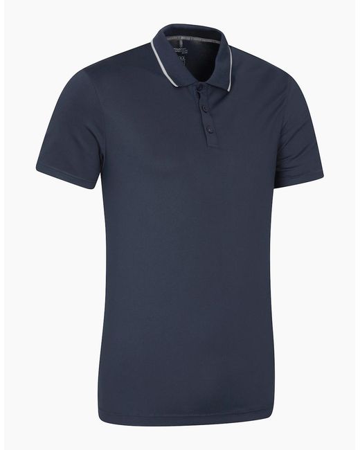 Mountain Warehouse Blue Tournament Isocool Polo Shirt for men