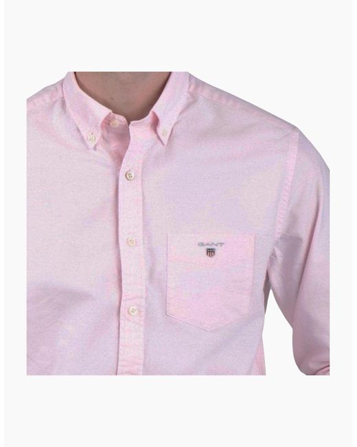 Gant Pink Oxford Shirts Regular Fit for men