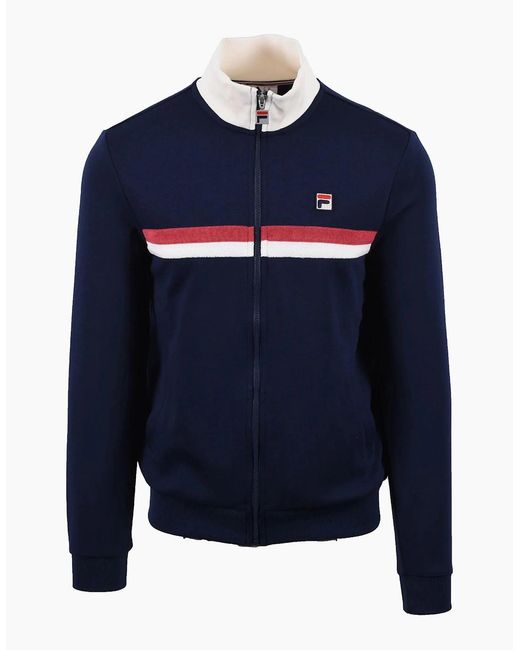 Fila Blue Enrico Track Jacket /Gardenia/Garnet for men