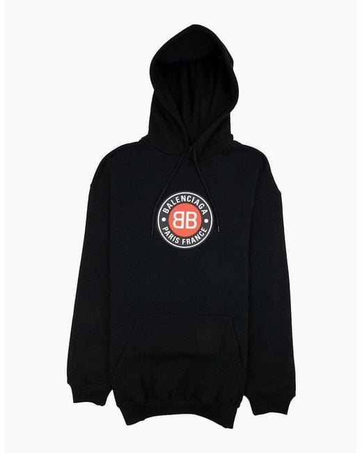 Balenciaga Black Badge Logo Hoody for men
