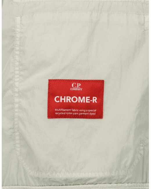 C P Company Gray Chrome-R Lens Bomber Jacket for men