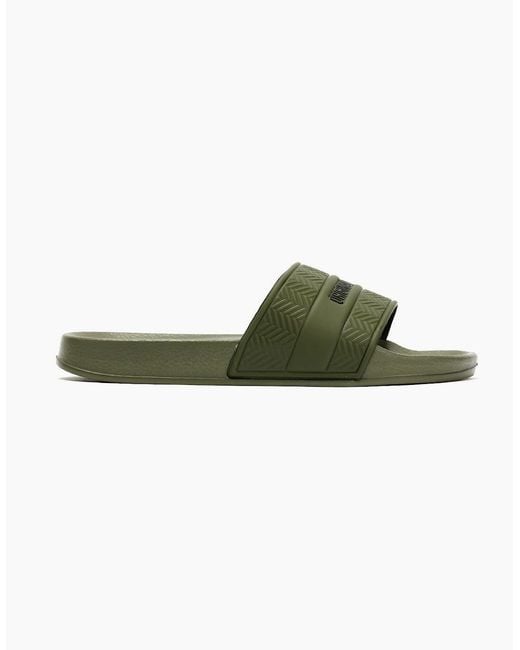 Original Penguin Green Penguin Paradise Khaki Slides for men