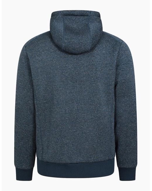 Mountain Warehouse Blue Nevis Ii Faux Fur Hoodie for men