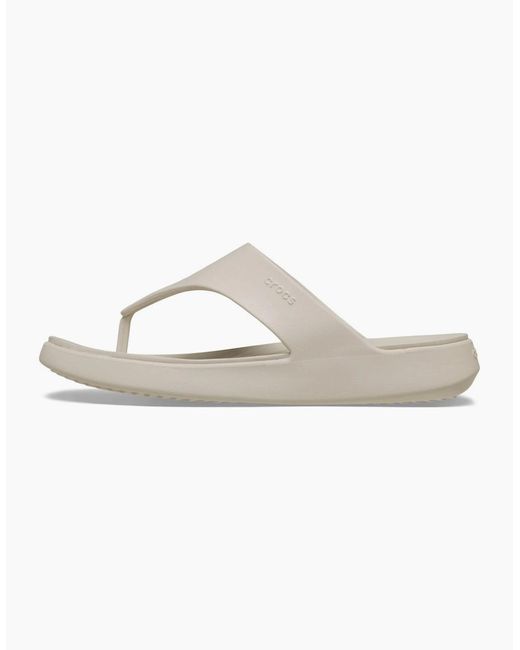 CROCSTM White Getaway Triangle Eva Frappe Sandals
