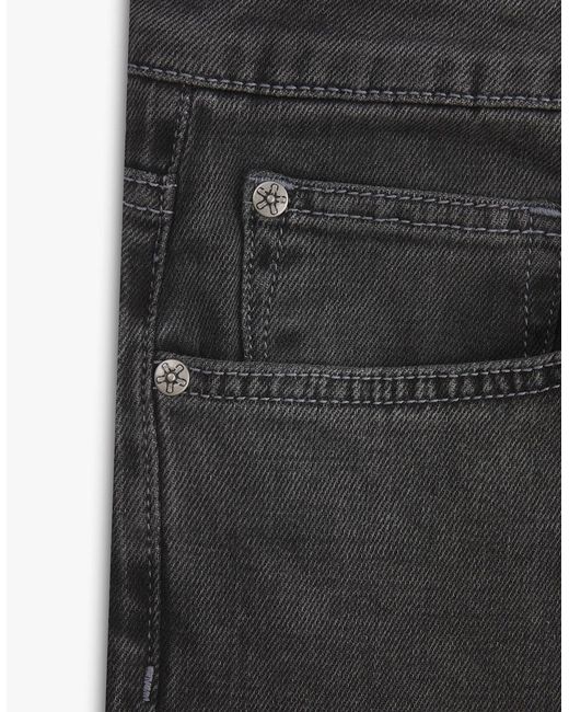Vingt Quatre Denim Gray Vingt Quatre Taper Fit Wolf Jeans for men