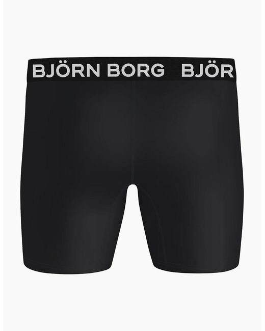 Björn Borg Black 5-Pack Performance Boxer Briefs for men