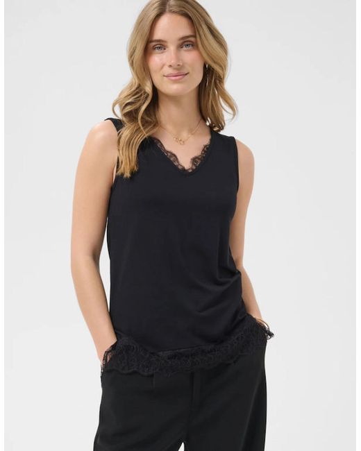 Cream Black Alvaia Jersey Top