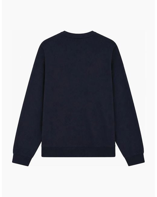 Lyle & Scott Blue Lyle & Scott Heavyweight Crew Neck Sweatshirt Dark for men