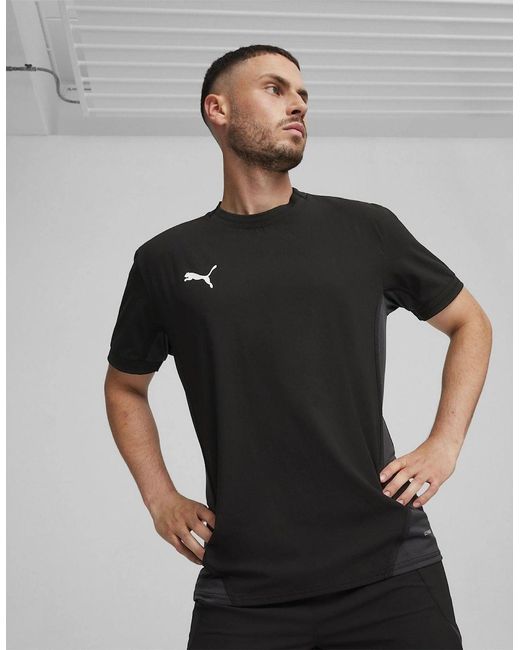 PUMA Black Teamfinal Jersey T-Shirt for men