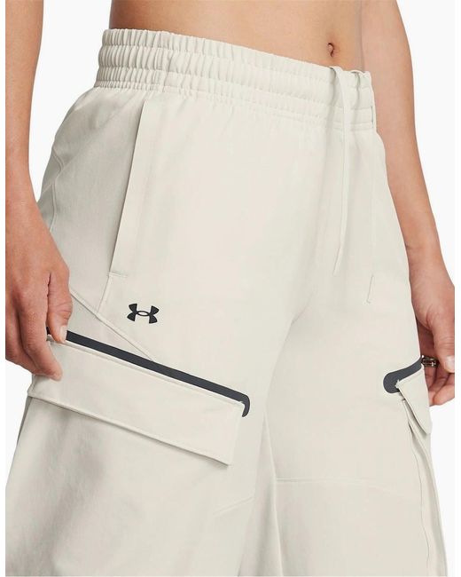 Under Armour White Unstoppable Closed Hem Jersey Joggers