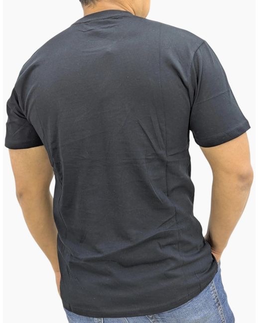 PUMA Blue Essentials Logo T Shirts Crew Neck Pullover Casual Cotton Sports Tee for men