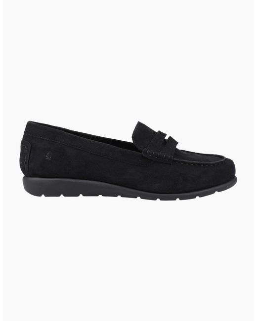 Hush Puppies Black Shelby Suede Loafers