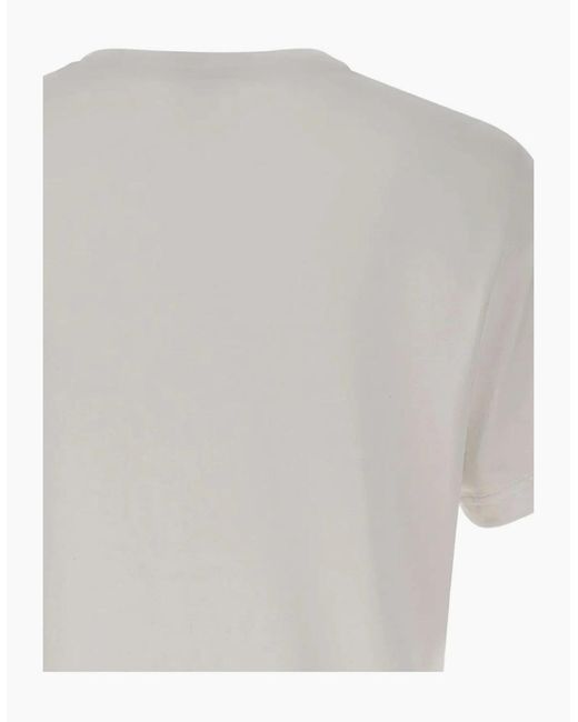 Moose Knuckles White Raydaze T-Shirt 891 Milky Way for men