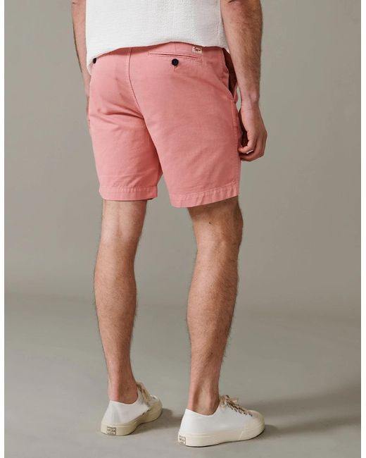 aubi Pink Stamford Chino Short for men