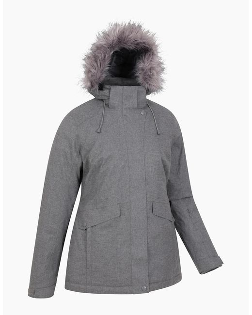 Mountain Warehouse Gray Ladies Snow Ii Waterproof Ski Jacket