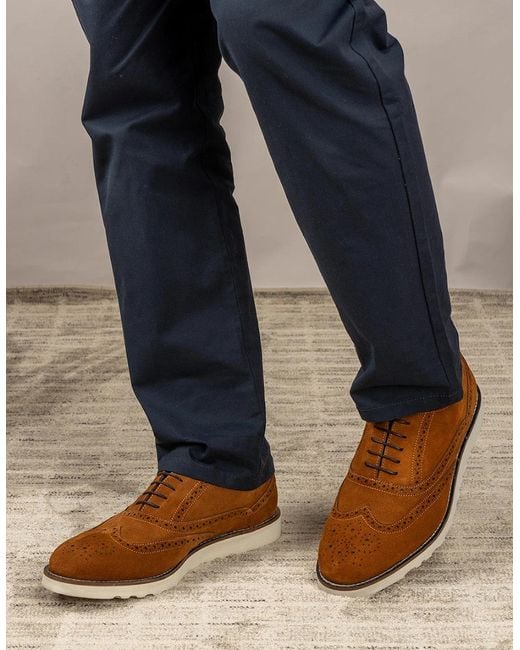Oswin Hyde Brown Tyler Tobacco Suede for men