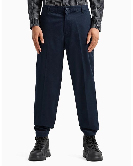 ARMANI EXCHANGE Blue Chino Pant Dark for men