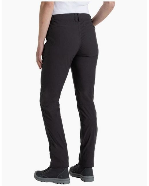 Craghoppers Black Ladies Pro Iii Nosilife Hiking Trousers