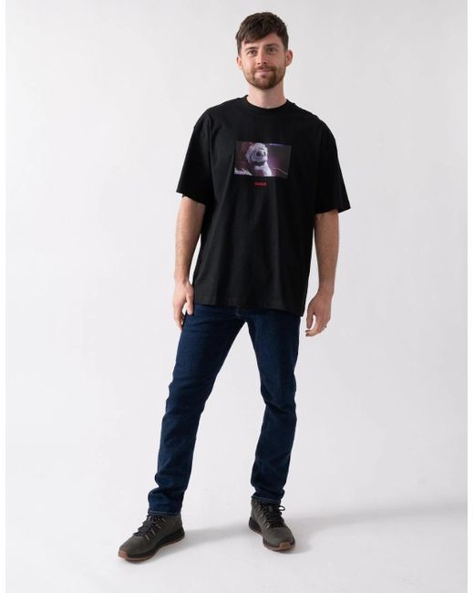 Boss Black Hugo X Disneys The Nightmare Before Christmas Oversized-Fit T-Shirt for men