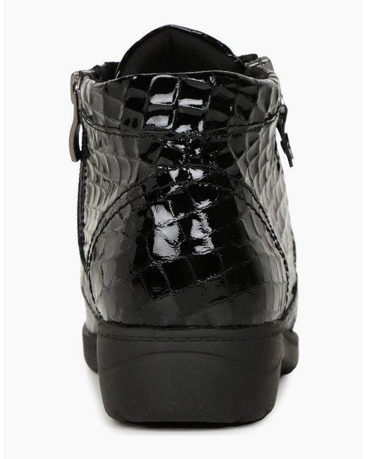 Caprice Black Amanda Ankle Boots