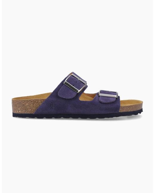 Hush Puppies Blue Brixley Mules