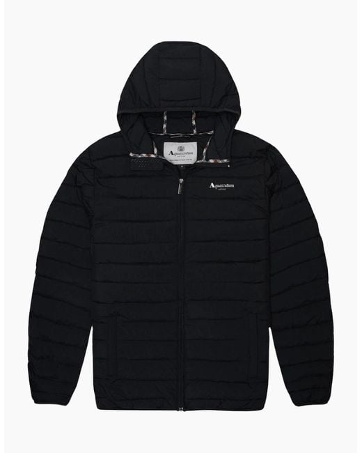 Aquascutum Blue Active Rlg Active Hooded 100 Gr Jacket for men