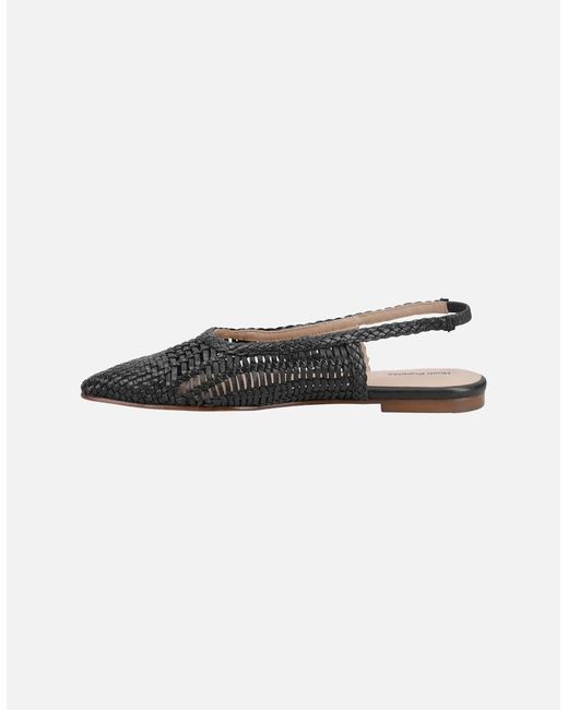 Hush Puppies Black Dalia Slingback Ballerina Shoes