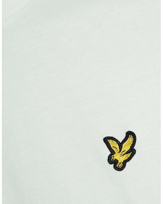 Lyle & Scott White Cotton Crew Neck T-Shirt for men