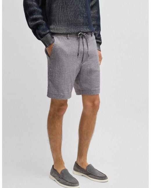Boss Gray Boss C-Kane-Rds-Shorts 404 Dk for men