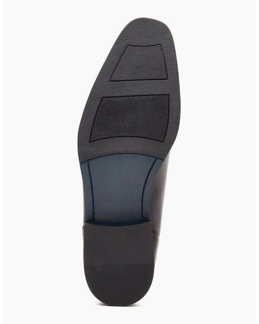 Base London Black Portico Toe Cap Oxford Shoes for men