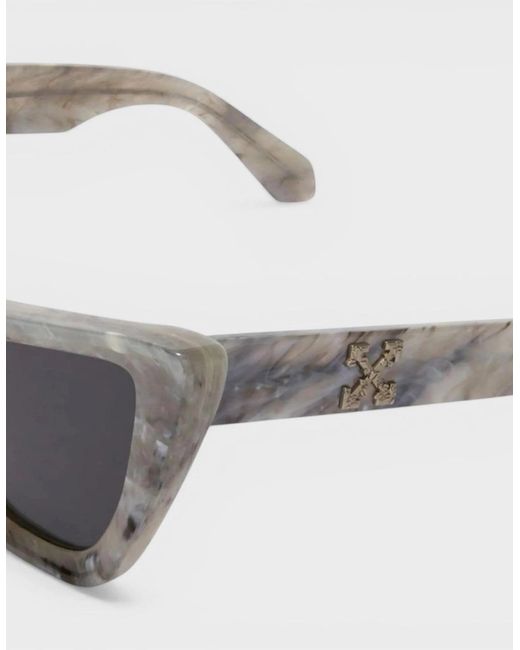 Off-White c/o Virgil Abloh Gray Cat Eye Tinted Sunglasses