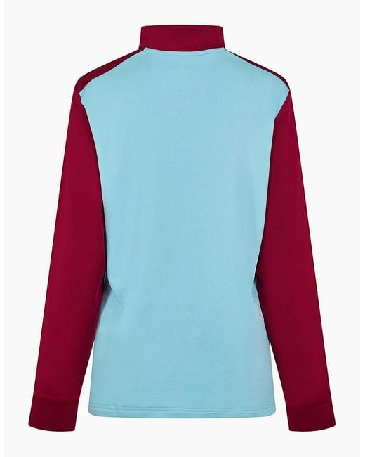 Castore Blue Villa Drill Top