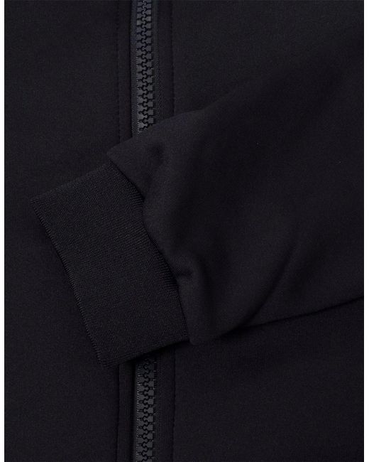 Calvin Klein Blue Solid Patterned Full Zipper Ribbed Cuff Zipped Pocket Jacket for men