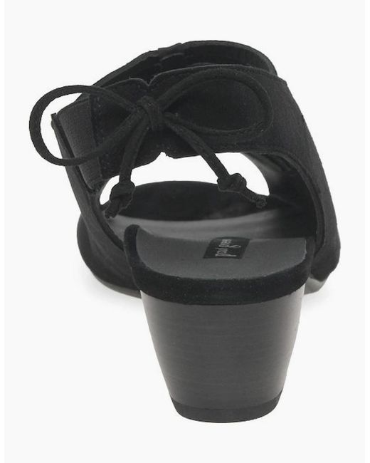 Paul Green Black Hazel Peep Toe Sandals
