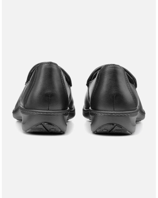 Hotter Black Faith Ii Slip On Shoes